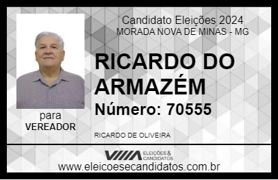 Candidato RICARDO DO ARMAZÉM 2024 - MORADA NOVA DE MINAS - Eleições