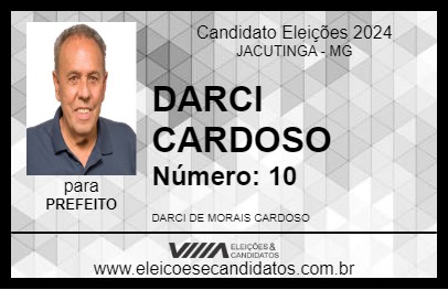 Candidato DARCI CARDOSO 2024 - JACUTINGA - Eleições