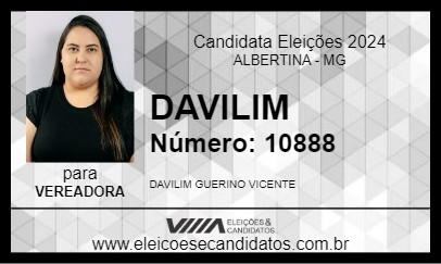 Candidato DAVILIM 2024 - ALBERTINA - Eleições