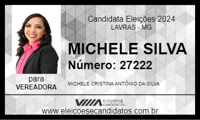 Candidato MICHELE SILVA 2024 - LAVRAS - Eleições