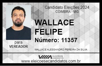 Candidato WALLACE FELIPE 2024 - COIMBRA - Eleições