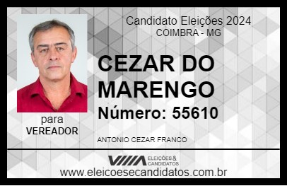 Candidato CEZAR DO MARENGO 2024 - COIMBRA - Eleições