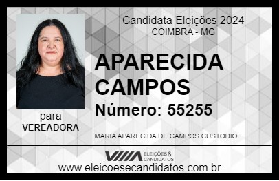 Candidato APARECIDA CAMPOS 2024 - COIMBRA - Eleições