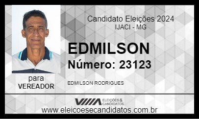 Candidato EDMILSON 2024 - IJACI - Eleições