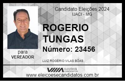 Candidato ROGERIO TUNGAS 2024 - IJACI - Eleições