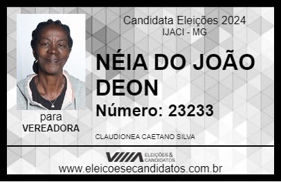 Candidato NÉIA DO JOÃO DEON 2024 - IJACI - Eleições