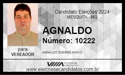 Candidato AGNALDO 2024 - MESQUITA - Eleições