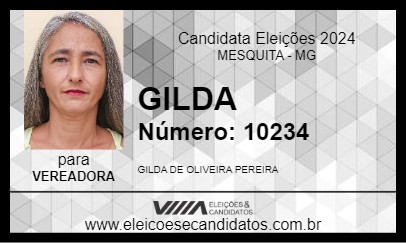 Candidato GILDA 2024 - MESQUITA - Eleições