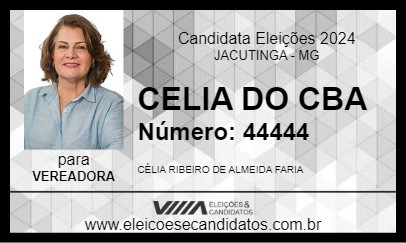 Candidato CELIA DO CBA 2024 - JACUTINGA - Eleições