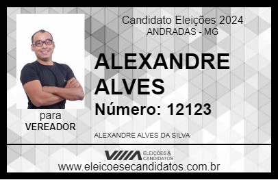 Candidato ALEXANDRE ALVES 2024 - ANDRADAS - Eleições