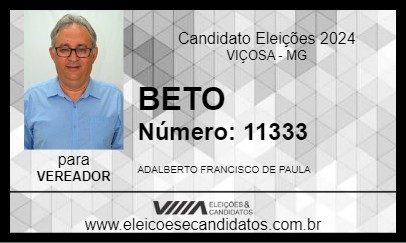 Candidato BETO 2024 - VIÇOSA - Eleições