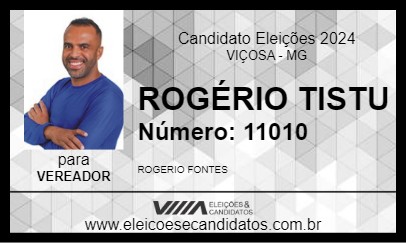 Candidato ROGÉRIO TISTU 2024 - VIÇOSA - Eleições