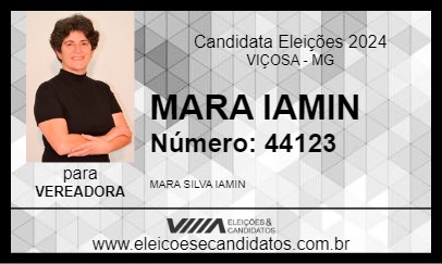 Candidato MARA IAMIN 2024 - VIÇOSA - Eleições