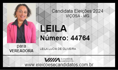 Candidato LEILA 2024 - VIÇOSA - Eleições