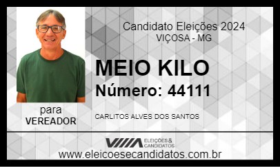 Candidato MEIO KILO 2024 - VIÇOSA - Eleições