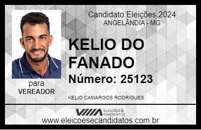 Candidato KELIO DO FANADO 2024 - ANGELÂNDIA - Eleições