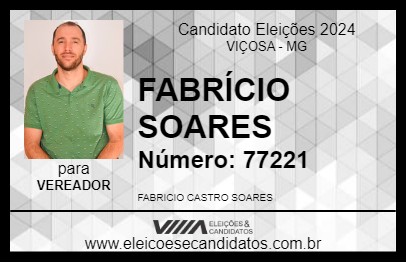 Candidato FABRÍCIO SOARES 2024 - VIÇOSA - Eleições