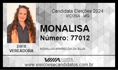 Candidato MONALISA 2024 - VIÇOSA - Eleições