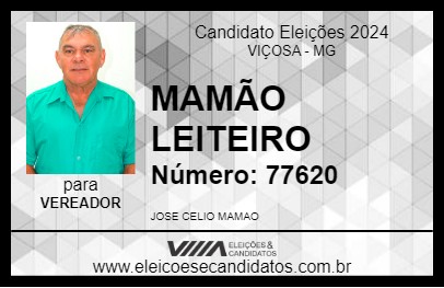 Candidato MAMÃO LEITEIRO 2024 - VIÇOSA - Eleições