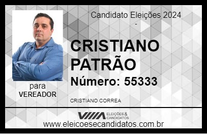 Candidato CRISTIANO PATRÃO 2024 - ANDRADAS - Eleições