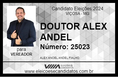 Candidato DOUTOR ALEX ANDEL 2024 - VIÇOSA - Eleições