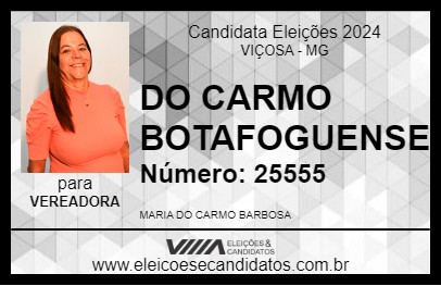 Candidato DO CARMO BOTAFOGUENSE 2024 - VIÇOSA - Eleições