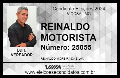 Candidato REINALDO MOTORISTA 2024 - VIÇOSA - Eleições