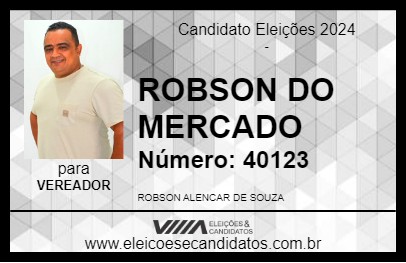 Candidato ROBSON DO MERCADO 2024 - VIÇOSA - Eleições