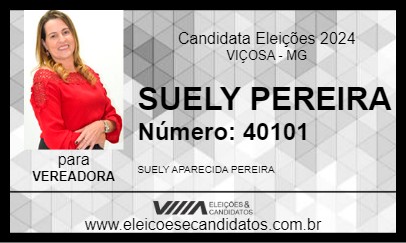 Candidato SUELY PEREIRA 2024 - VIÇOSA - Eleições