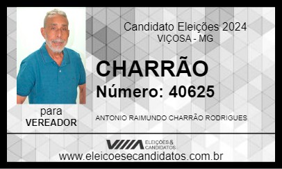 Candidato CHARRÃO 2024 - VIÇOSA - Eleições