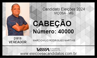 Candidato CABEÇÃO 2024 - VIÇOSA - Eleições