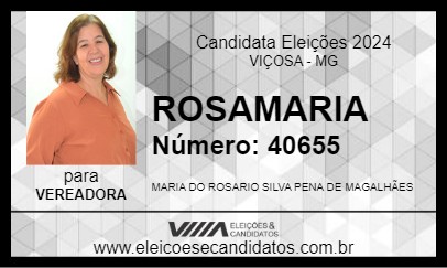 Candidato ROSAMARIA 2024 - VIÇOSA - Eleições