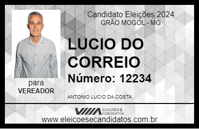 Candidato LUCIO PANTA 2024 - GRÃO MOGOL - Eleições