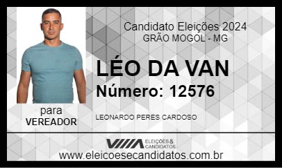 Candidato LÉO DA VAN 2024 - GRÃO MOGOL - Eleições