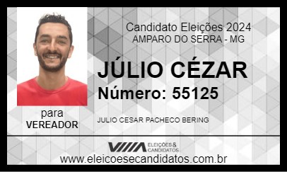 Candidato JÚLIO CÉZAR 2024 - AMPARO DO SERRA - Eleições