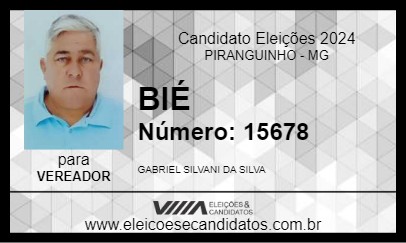 Candidato BIÉ 2024 - PIRANGUINHO - Eleições