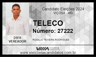 Candidato TELECO 2024 - VIÇOSA - Eleições