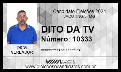 Candidato DITO DA TV 2024 - JACUTINGA - Eleições