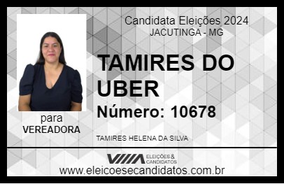 Candidato TAMIRES DO UBER 2024 - JACUTINGA - Eleições