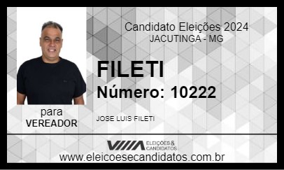 Candidato FILETI 2024 - JACUTINGA - Eleições