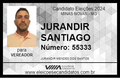 Candidato JURANDIR SANTIAGO 2024 - MINAS NOVAS - Eleições