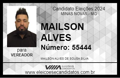 Candidato MAILSON ALVES 2024 - MINAS NOVAS - Eleições