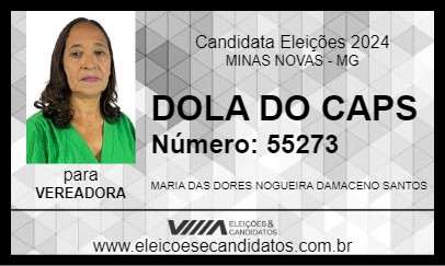 Candidato DOLA DA SAÚDE 2024 - MINAS NOVAS - Eleições