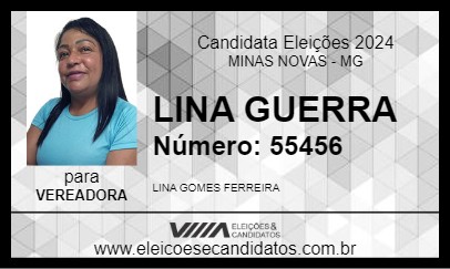 Candidato LINA GUERRA 2024 - MINAS NOVAS - Eleições