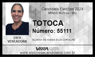 Candidato TOTOCA 2024 - MINAS NOVAS - Eleições