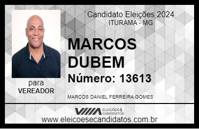 Candidato MARCOS DUBEM 2024 - ITURAMA - Eleições