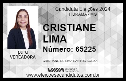 Candidato CRISTIANE LIMA 2024 - ITURAMA - Eleições