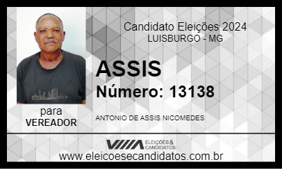 Candidato ASSIS 2024 - LUISBURGO - Eleições