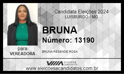 Candidato BRUNA 2024 - LUISBURGO - Eleições