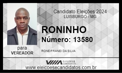 Candidato RONINHO 2024 - LUISBURGO - Eleições